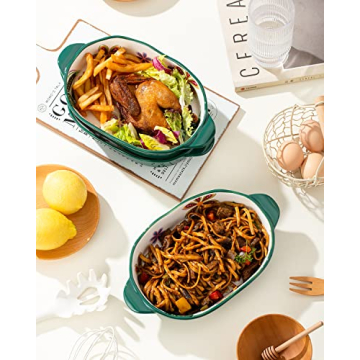 Set of 3 Stylish Ceramic Baking Dishes for Every Occasion