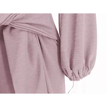 Elegant R.Vivimos Tie Waist Knitted Bodycon Dress