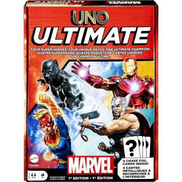UNO Ultimate Marvel Card Game - Collectible Foil Cards & Character Decks!