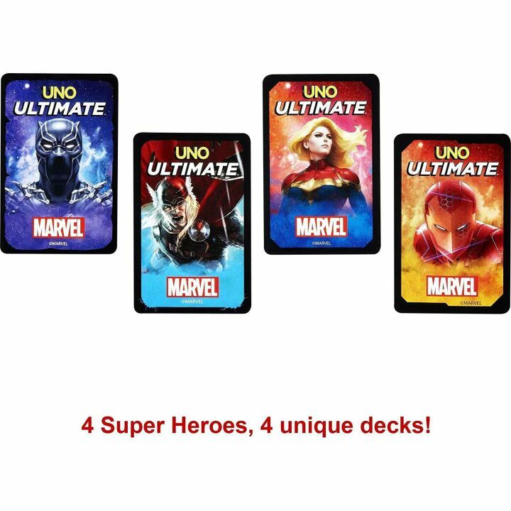 UNO Ultimate Marvel Card Game with Foil Cards & Decks