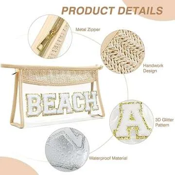 Trendy Boho Hand-woven Makeup Bag for Beach Essentials
