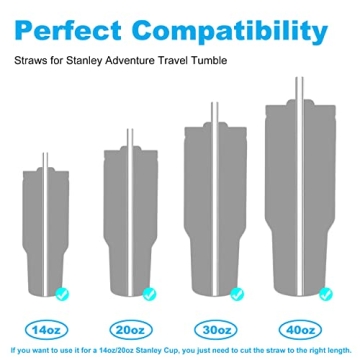 Durable Replacement Straws for Stanley Adventure Quencher