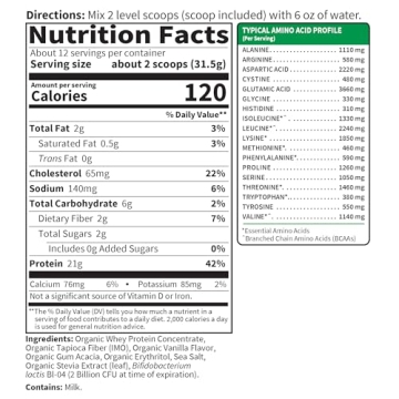 Garden of Life SPORT Whey Protein Powder - 24g Protein, Non-GMO, Gluten-Free