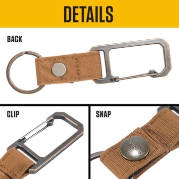 Carhartt Durable Nylon Duck Key Keeper with Clip