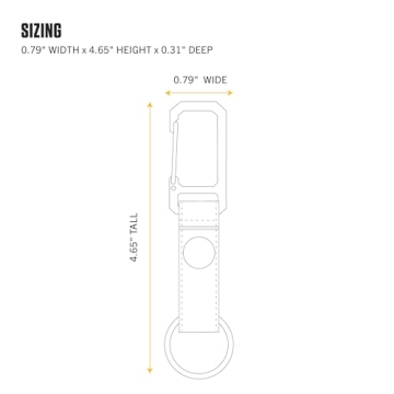 Carhartt Durable Nylon Duck Key Keeper with Clip