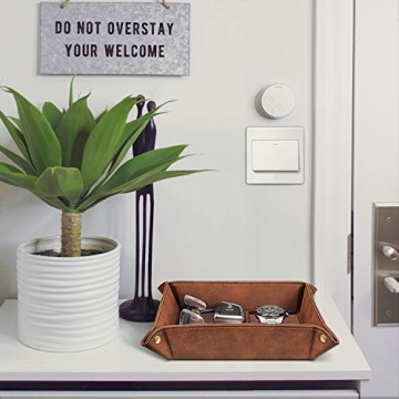 Premium PU Leather Valet Tray Organizer for Essentials