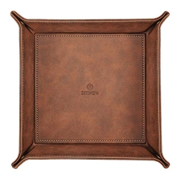 Premium PU Leather Valet Tray Organizer for Essentials