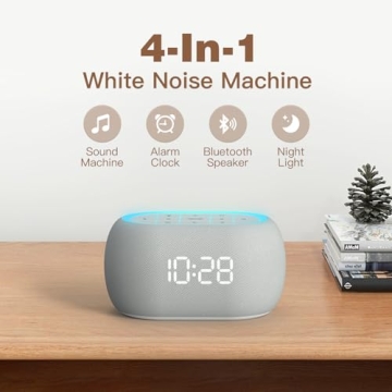 ANJANK White Noise Sound Machine with Bluetooth Speaker