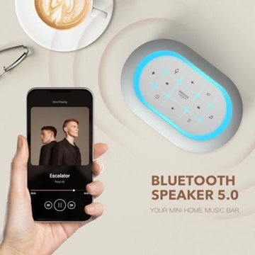 ANJANK White Noise Sound Machine with Bluetooth Speaker