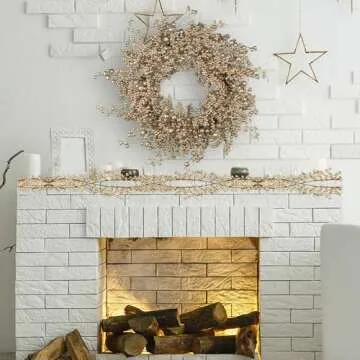 Elegant 24 Inch Christmas Wreath for Home Decorations