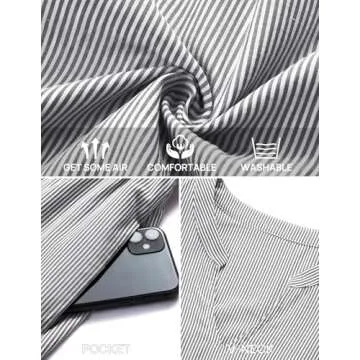 NENONA Women's Striped Long Sleeve Maxi Dress with Pockets