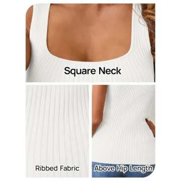 Elegant MEROKEETY Women's Ribbed Tank Top for Summer Style