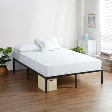 Olee Sleep Twin Mattress, 7 Inch Flex Gel Memory Foam Mattress, Gel Infused for Comfort and Pressure Relief, CertiPUR-US Certified, Bed-in-a-Box, Medium Firm, Twin Size