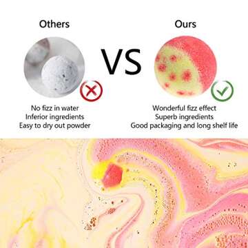 Nagaliving Bath Bombs Set - Organic Spa Experience