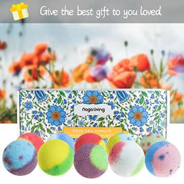 Nagaliving Bath Bombs Set - Organic Spa Experience