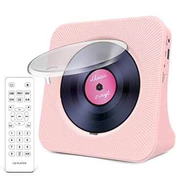 Greadio CD Player Portable with Bluetooth 5.0, HiFi Sound Speaker, CD Music Player with Remote Contr...