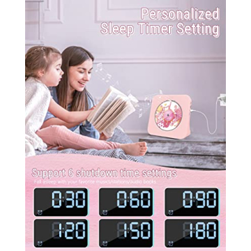 Greadio Portable CD Player with Bluetooth 5.0 and HiFi Sound