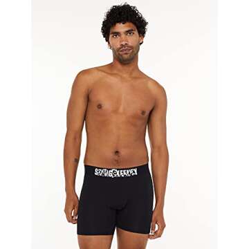 Savage X Fenty, Men's, Savage X Showgirl Boxer Briefs, Caviar, XS