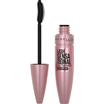 Maybelline Lash Sensational Waterproof Mascara - Lengthening & Volumizing for Full Fan Effect