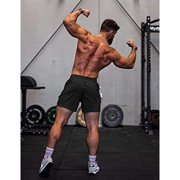 COOFANDY Men's Lightweight Breathable Gym Shorts 3 Pack