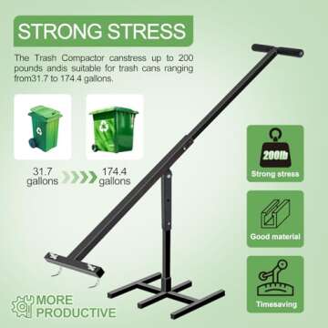 Manual Trash Compactor for Efficient Waste Management