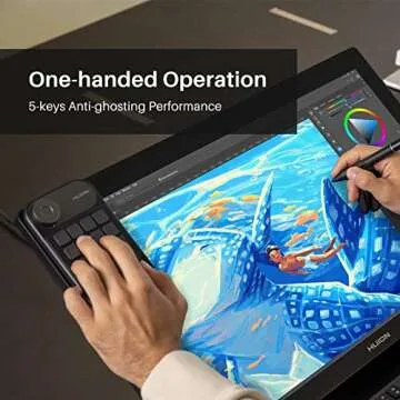 HUION Keydial Mini Bluetooth Keypad for Creative Professionals