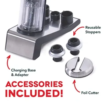 Dash Wine Set Electric Opener & Vacuum Sealer Roche Gold