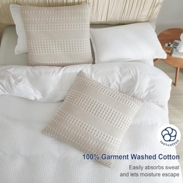 PHF Cotton Waffle Weave Pillow Covers - Elegant & Cozy