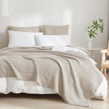 PHF Cotton Waffle Weave Pillow Covers - Elegant & Cozy