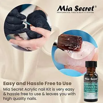 Mia Secret Acrylic Nail Kit for Beginners - Long-Lasting Results