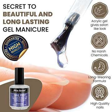 Mia Secret Acrylic Nail Kit for Beginners - Long-Lasting Results