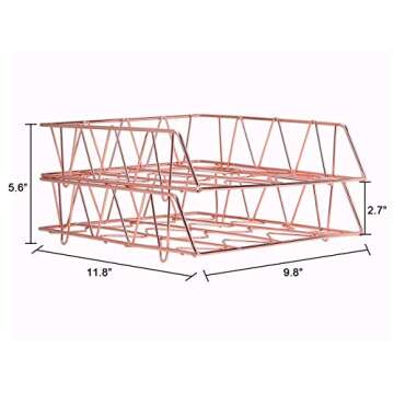 Elegant PAG Stackable File Trays for Home or Office
