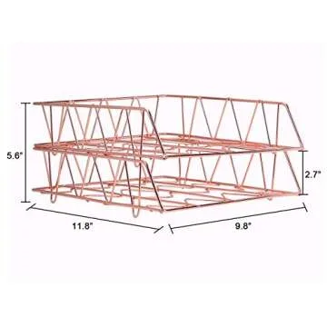 Elegant PAG Stackable File Trays for Home or Office