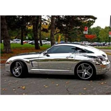 Durable Chrome Mirror Silver Vinyl Wrap - Versatile & Waterproof
