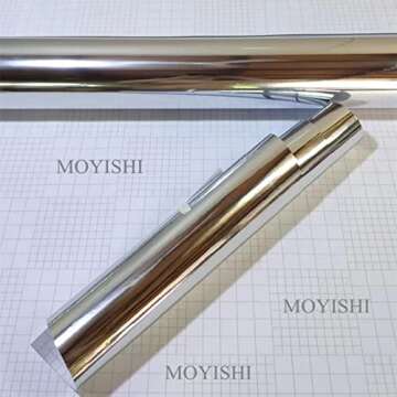 Durable Chrome Mirror Silver Vinyl Wrap - Versatile & Waterproof