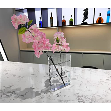 Puransen Clear Book Vase - Unique Decor for Book Lovers