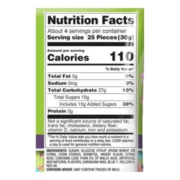 2025 Edible Easter Grass, Sour Gummies, Basket Fillers and Dessert Toppers, Shareable Bags, Fruit Flavored, 4 Ounces (Pack of 3)