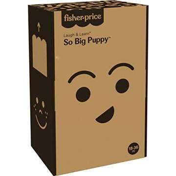 Fisher-Price Toddler Learning Toy Laugh & Learn So Big Puppy Plush with Music & Lights for Developme...