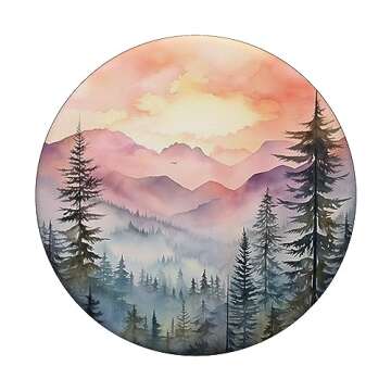 Nature-Inspired Mountains Wilderness PopGrip for Phones