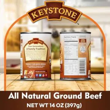 Keystone Ground Beef 14 Oz Ready to Eat Gluten Free