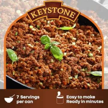 Keystone Ground Beef 14 Oz Ready to Eat Gluten Free
