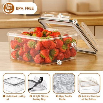 KEMETHY 40 Pcs Airtight Food Storage Containers Set