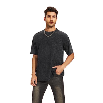 Men's Vintage Oversized Cotton T-Shirts  - Comfort & Style