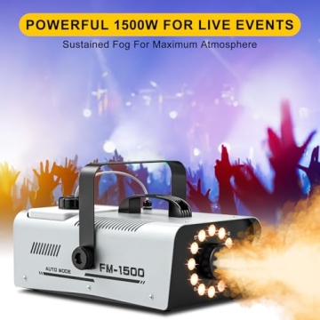 Fog Machine with LED Lights for Parties & Halloween