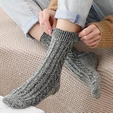 Warm Wool Socks Pack of 5 for Winter Comfort