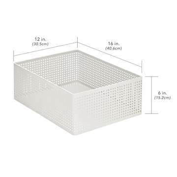 Nate Berkus Large Metal Bin Set for Stylish Storage