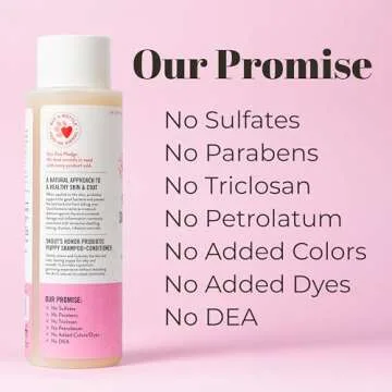 Skout's Honor Probiotic Pet Shampoo & Conditioner with Avocado Oil & Omega-3s, 97% Natural, Paraben & Sulfate-Free, Cruelty-Free, 16oz, Happy Puppy