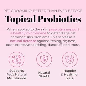 Skout's Honor Probiotic Pet Shampoo & Conditioner with Avocado Oil & Omega-3s, 97% Natural, Paraben & Sulfate-Free, Cruelty-Free, 16oz, Happy Puppy