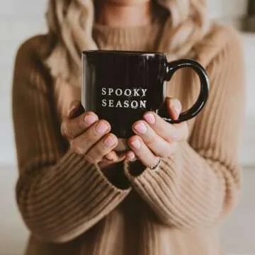 Sweet Water Decor Halloween Coffee Mug - Spooky Coffee Mug for Halloween - Durable Stoneware Mug for...