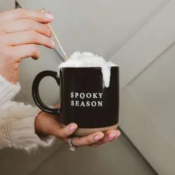 Sweet Water Decor Halloween Coffee Mug - Spooky Coffee Mug for Halloween - Durable Stoneware Mug for Tea & Cocoa - Perfect Halloween Mugs for Morning Brew & Cozy Nights - Spooky Season Design Mug 14oz